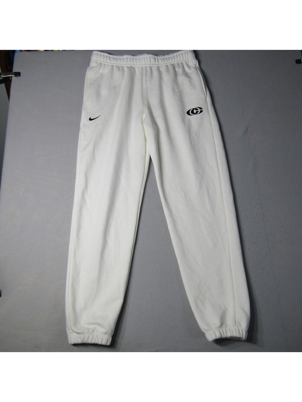 NWT Nike Caitlin Clark Fleece Cuffed Basketball Pants Men's Large White